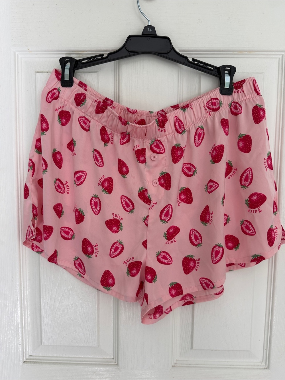 Juicy Couture Pink Strawberry Print Sleep Shorts